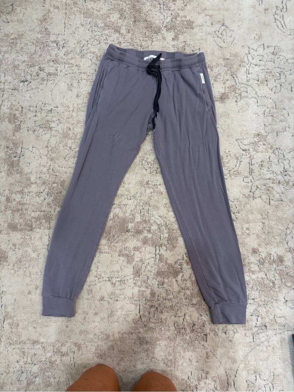 The Laundry Room Kids Charcoal Gray Jogger Pants with Black Drawstring